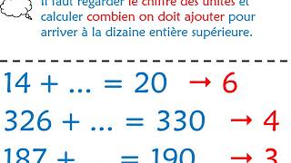 Calcul mental  Calculer le complément à la dizaine supérieuremp4 [upl. by Pedro693]