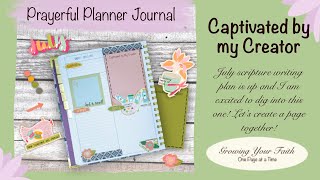 Prayerful Planner July Scripture Writing Page Decoration [upl. by Yenetruoc58]