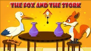 The Fox And The Stork Story  Bedtime Story For Kids in English  Kids Stories For Kindergarten [upl. by Velvet]