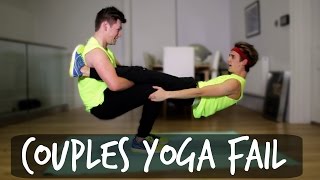 COUPLES YOGA FAIL  ThatcherJoe [upl. by Oliva744]