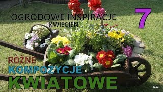 OGRODOWE INSPIRACJE 7  Kompozycje kwiatowe  Kosz taczka donica [upl. by Deegan651]