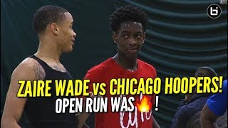 Zaire Wade vs Chicago Dwyane Wades Son Open Run Basketball Highlights [upl. by Odlabu352]