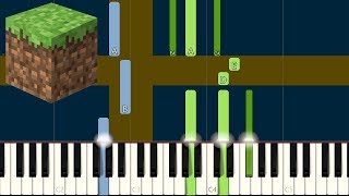 Minecraft  Sweden Piano Tutorial Synthesia [upl. by Scibert]