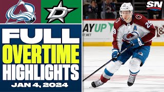 Colorado Avalanche at Dallas Stars  FULL Overtime Highlights  January 4 2024 [upl. by Jollenta707]