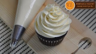 CONDENSED MILK BUTTERCREAM RECIPE  Ep 28  Mortar and Pastry [upl. by Esilenna]