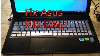 FIX MIC ON Asus Laptop Windows 10 [upl. by Atteugram495]