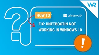 Fix UNetbootin not working in Windows 10 [upl. by Enyt43]