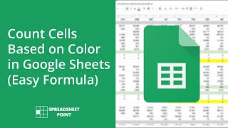 Count Cells Based on Color in Google Sheets Easy Formula [upl. by Hindorff31]