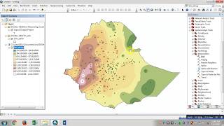 Interpolation in ArcMap using IDW [upl. by Lessig]