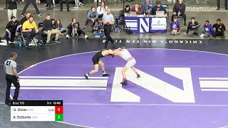 133 LBS 1 Austin DeSanto Iowa vs 2 Seth Gross Wisconsin  2019 Midlands Championships [upl. by Yllet]