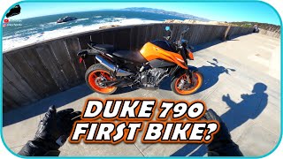 KTM Duke 790 as a First Bike  Watch First [upl. by Anglo]