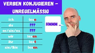 Verben konjugieren  unregelmäßig  Learn German  Deutsch lernen [upl. by Iaoh]