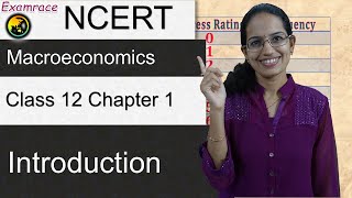 NCERT Class 12 Macroeconomics Chapter 1 Introduction Dr Manishika  English CUET Economics [upl. by Pachston517]