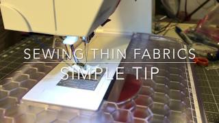 Tip for Sewing Thin Silnylon Fabric [upl. by Econah]