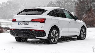 New Audi Q5 Sportback S Line 2021  DRIVING exterior amp interior 40 TDI  better than BMW X4 [upl. by Raynata]