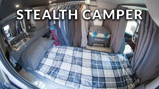 Ultimate Stealth Camper Van Tour  Nissan NV200 SelfConverted Build Walkthrough [upl. by Yrohcaz536]