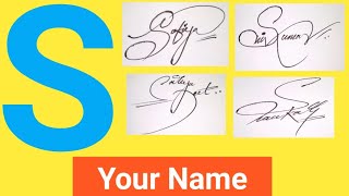 ✔️ S Signature Style  Signature Style Of My Name  Beautiful Signatures  How To Write A Signature [upl. by Harutek]