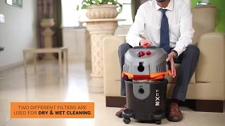 Euroclean WD X2 Wet amp Dry Vacuum Cleaner  Eureka Forbes [upl. by Karine393]