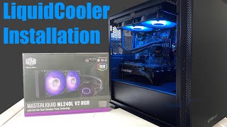 How to Install a Water Cooler in your PC MasterLiquid ML240L V2 RGB [upl. by Marquis702]