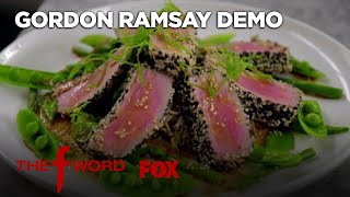 Gordon Ramsay Demonstrates How To Cook Delicious Sesame Crusted Tuna  Season 1 Ep 10  THE F WORD [upl. by Akeyla]