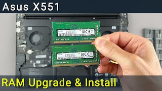 Asus X551 RAM Upgrade and Installation Guide [upl. by Garrot]