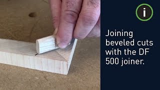 Festool Training How to Beveled Piece with the DOMINO joiner [upl. by Dronski]