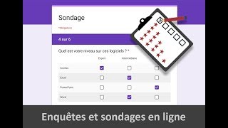 Sondages et enquêtes en ligne avec Google Forms [upl. by Domini]