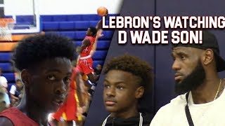 LeBron amp Bronny WATCH Zaire Wade INSANE POSTER amp GAMEWINNER inFront of Dwyane Wade [upl. by Ahsinor]