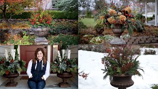 4 Winter Arrangement Ideas 🌲❄️ [upl. by Eimyaj867]