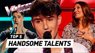 TOP 5 HANDSOME talents in The Voice PART 3 [upl. by Ennahtur]