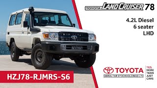 Toyota Land Cruiser Hardtop 78  42 Diesel  6 seater  LHD [upl. by Pitarys]