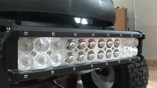 The Best Affordable Light Bar Upgrade For Your Lawn Tractor  Auxbeam [upl. by Aitnic]