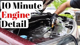 The Simplest amp Fastest Way To DEEP CLEAN a Car Engine Bay [upl. by Llewxam]