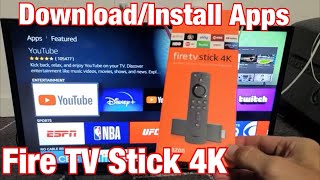 Fire TV Stick How to DownloadInstall Apps [upl. by Ardnaed]