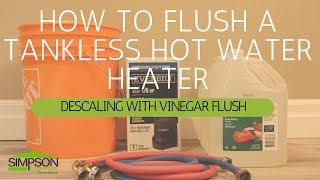 HOW TO FLUSH A TANKLESS WATER HEATER RINNAI [upl. by Efioa]