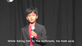 Adwaith Standup Comedy Routine  Valley Christian Elementary School Talent Show [upl. by Adnhoj]