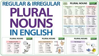 Plural Nouns in English  Regular amp Irregular Plural Nouns  Plurals Spelling [upl. by Serg]