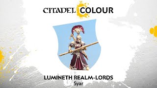 How to Paint Lumineth Realmlords Syar [upl. by Esined223]