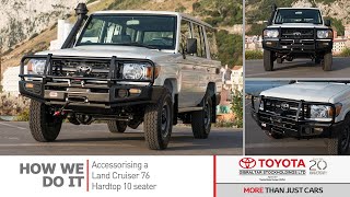 Fitting accessories to a Land Cruiser 76 Hardtop 10 Seater [upl. by Lehcer]