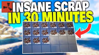 FARMING Insane Scrap in JUST 30 MINUTES as a Solo Player  Rust Solo Survival Part 33 [upl. by Delcina723]