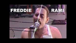 BOHEMIAN RHAPSODY MOVIE 2018 LIVE AID Side by Side w the QUEEN LIVE AID 1985 [upl. by Nonez]