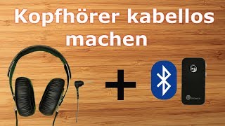 🎧 Kopfhörer kabellos machen  Bluetooth Adapter 🔥 [upl. by Catherin]