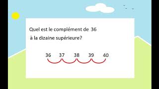 Maths CP CE1 complément à la dizaine supérieure [upl. by Aynekal]