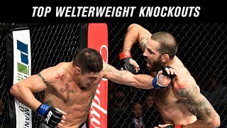 Top 10 Welterweight Knockouts in UFC History [upl. by Aryan]