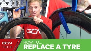 How To Change A Tyre On Your Road Bike [upl. by Ahcsatan]