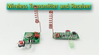 One Channel Transmitter and Receiver with 433Mhz RF module [upl. by Nwahsar]