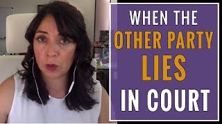 Lying in Custody Court How to Combat a Lying Spouse in Court [upl. by Ecirted]