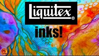 LIQUITEX DEMO Acrylic ink [upl. by Iow]