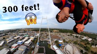 Take a Ride on the Worlds Tallest Skycoaster  Kissimmee Florida Fun Spot America POV [upl. by Devitt669]