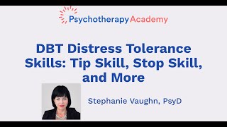 DBT Distress Tolerance Skills Tip Skill Stop Skill and More [upl. by Ahsak]